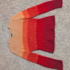 Moschino Red Ombre Knit Sweater